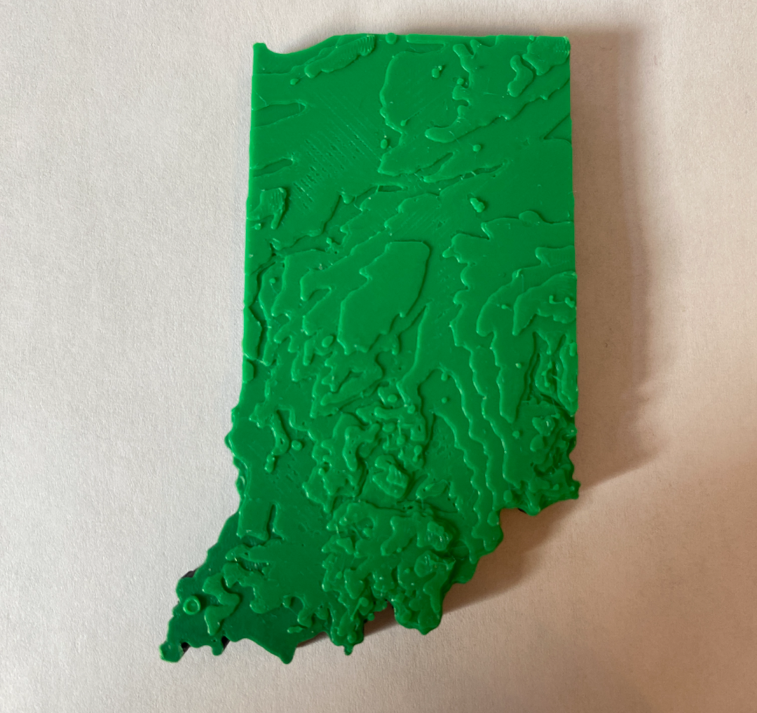 Indiana Topographical Map