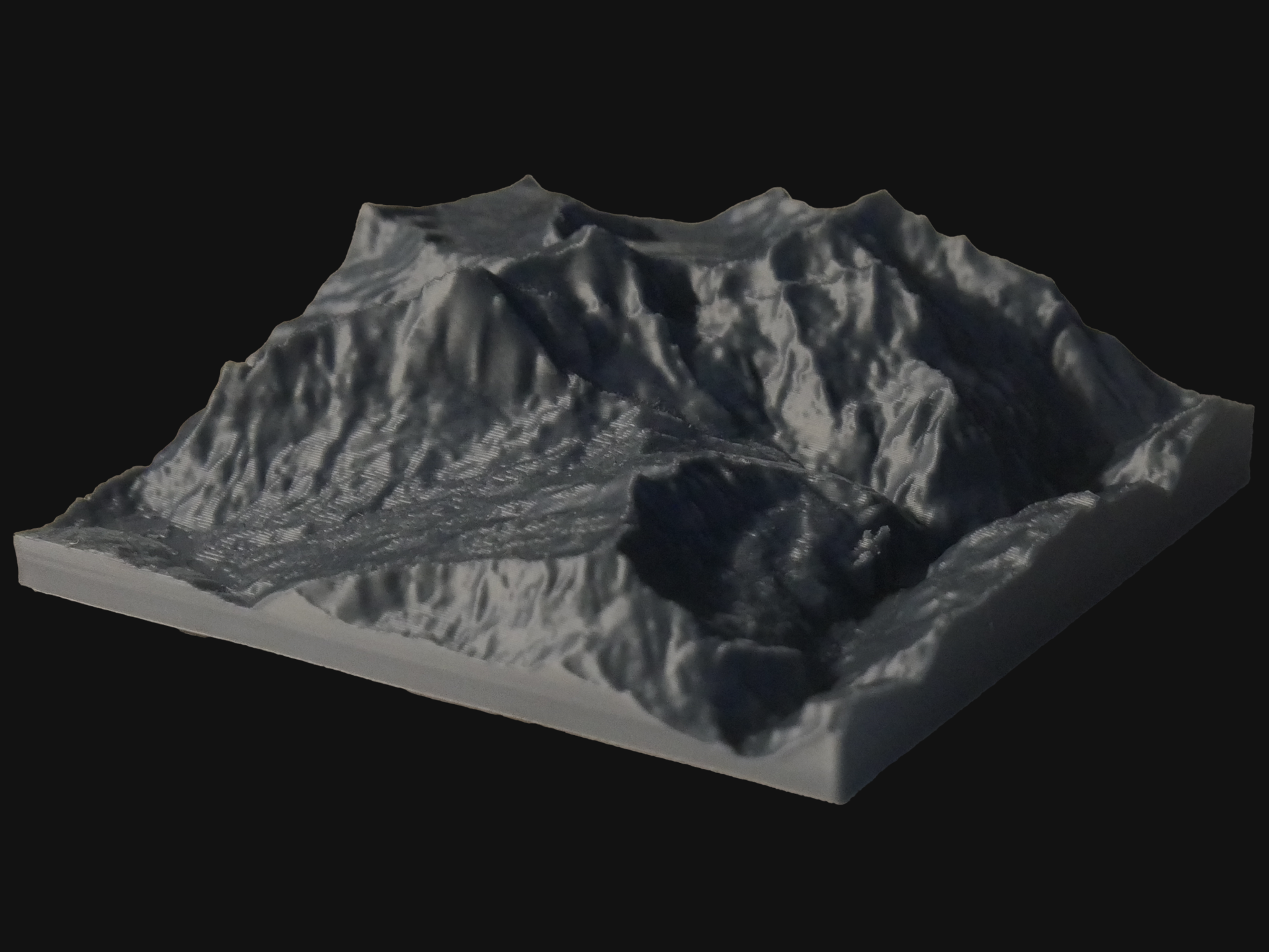 Eiger, Mönch, Jungfrau | Topographic 3D Map