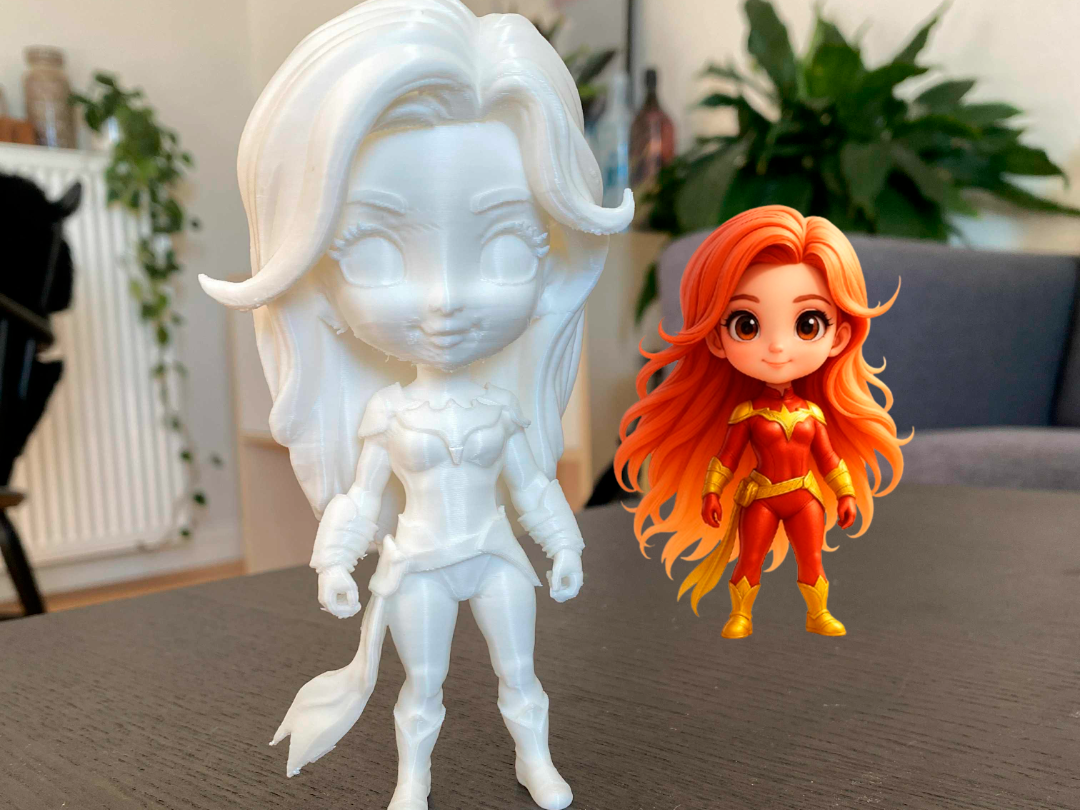 Dark Phoenix from X-men chibi style