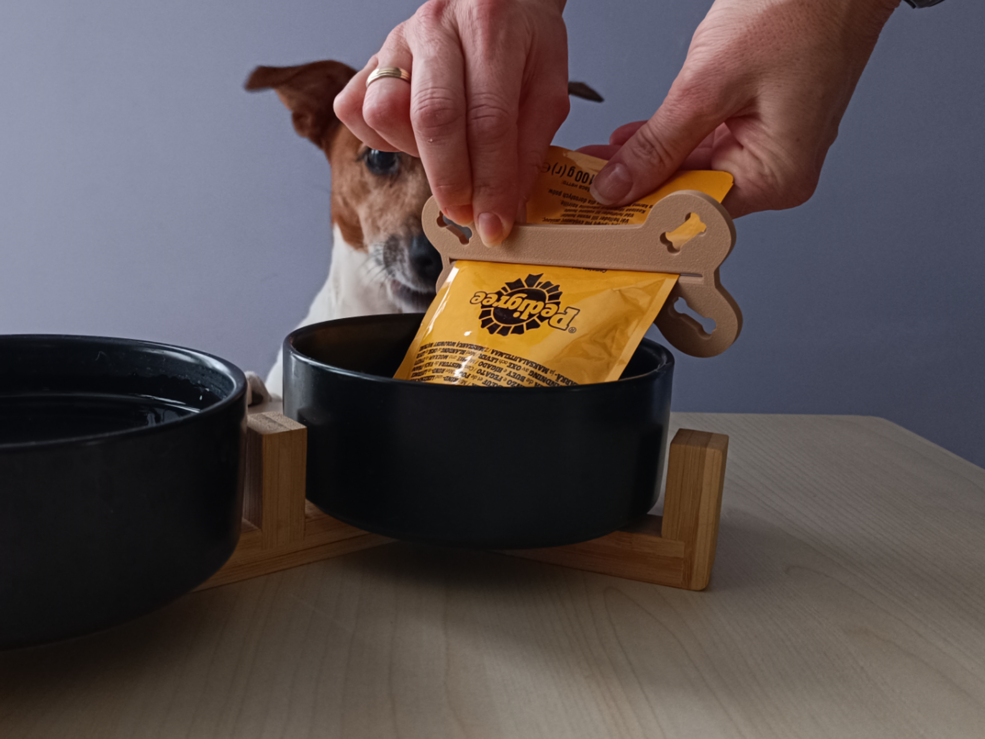 Dog food squeezer