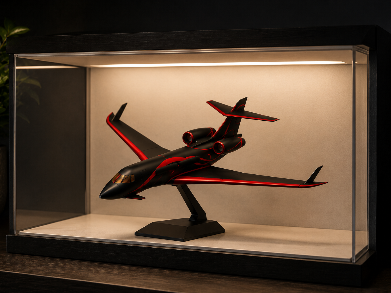 Black and Red Jet