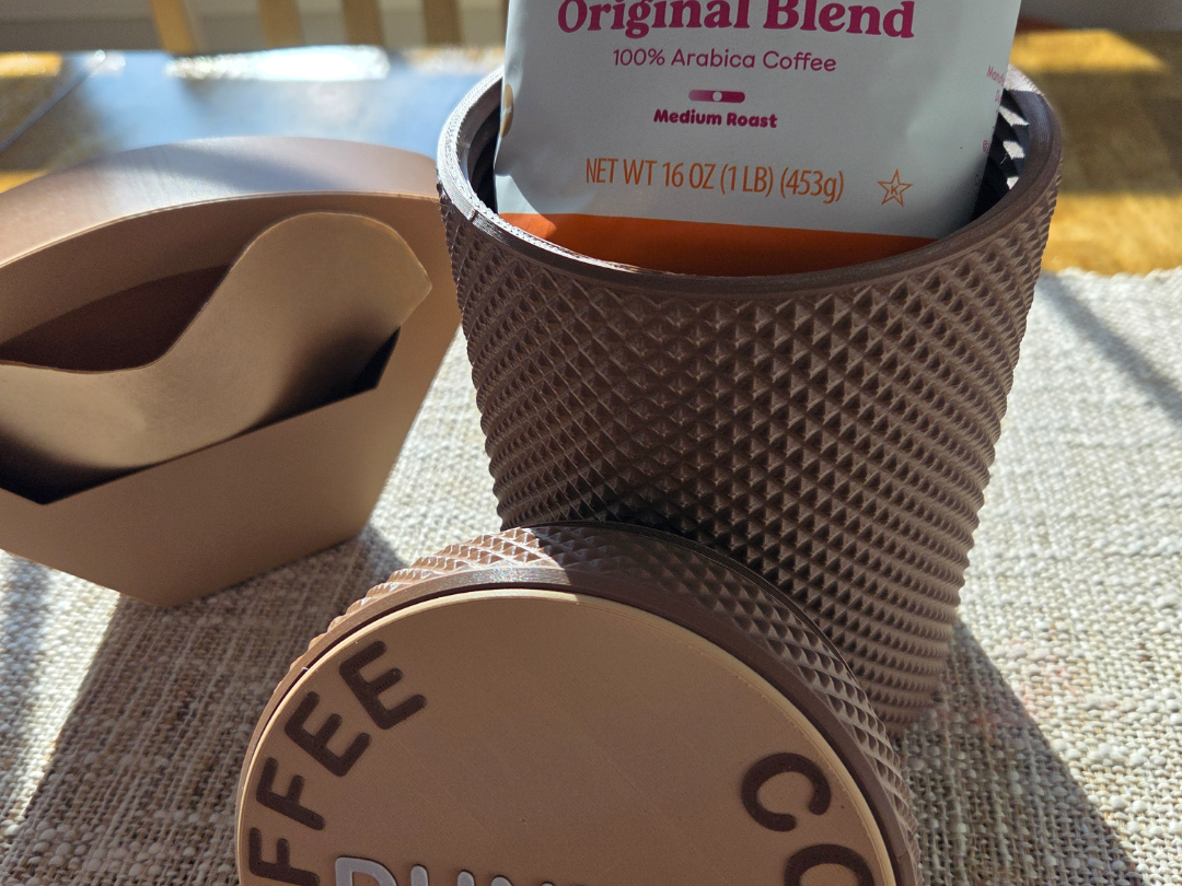 COFFEE CANISTER AND FILTER HOLDER
