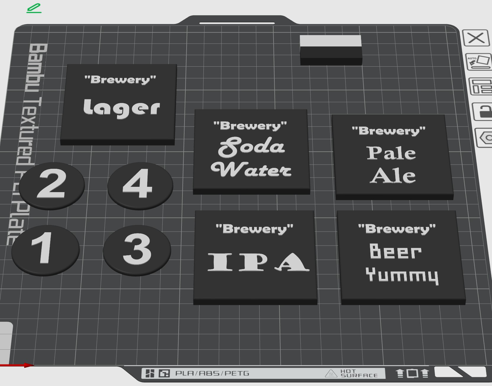 Detachable Name Plates for Beer Taps