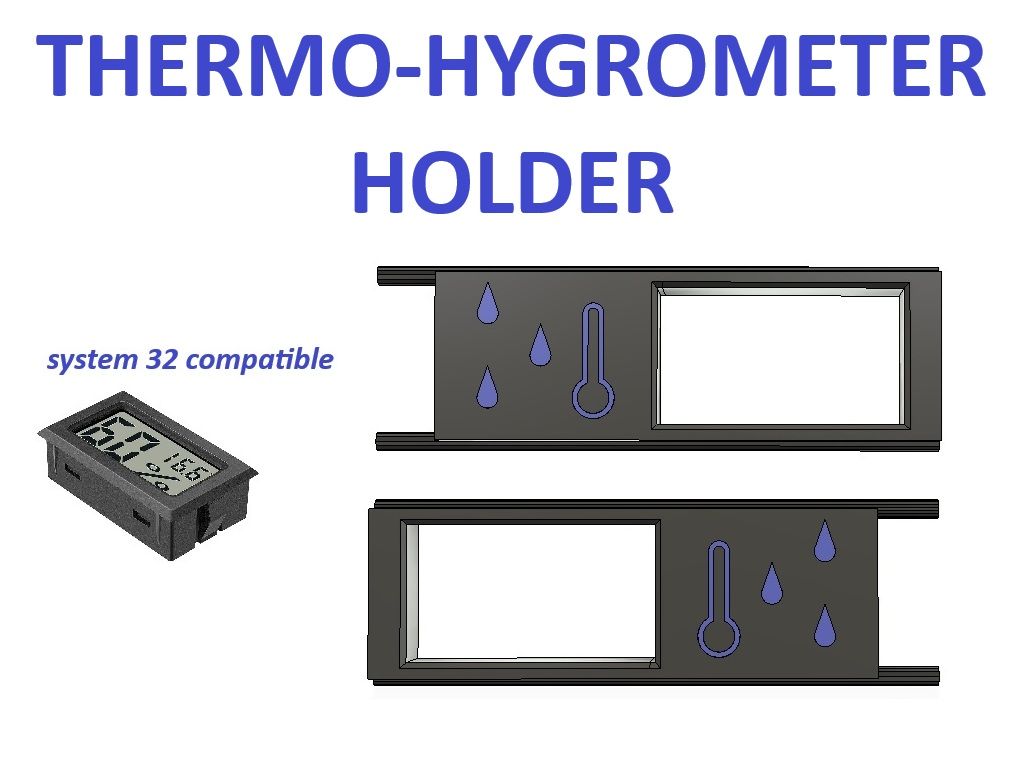 Thermo-Hygrometer Holder (for System 32 Furniture)