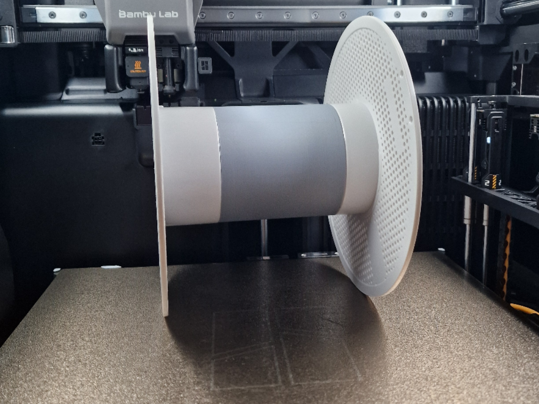 Customisable Bambu spool width extension