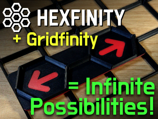 Hexfinity to Gridfinity Adapters