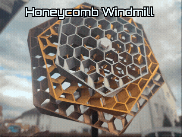 Honeycomb Windmill - Hexagon Wind Turbine