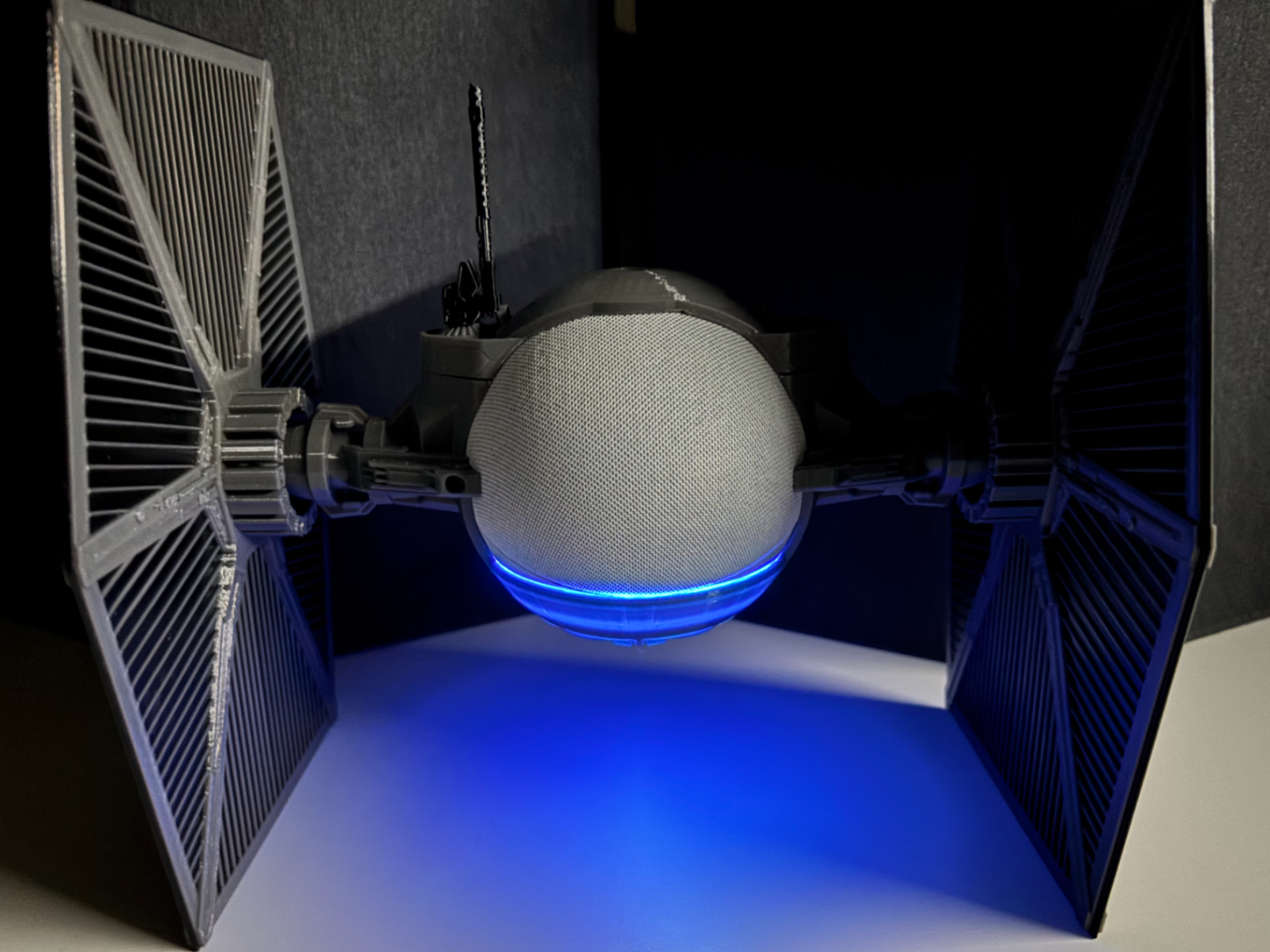 Support Tie Fighter Echo Dot 4 & 5 Horloge