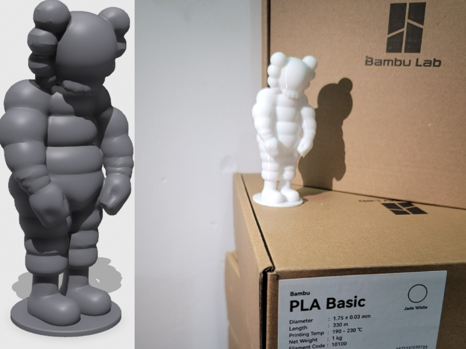 KAWS Bearbrick and Michelin Bibendum SADLY man