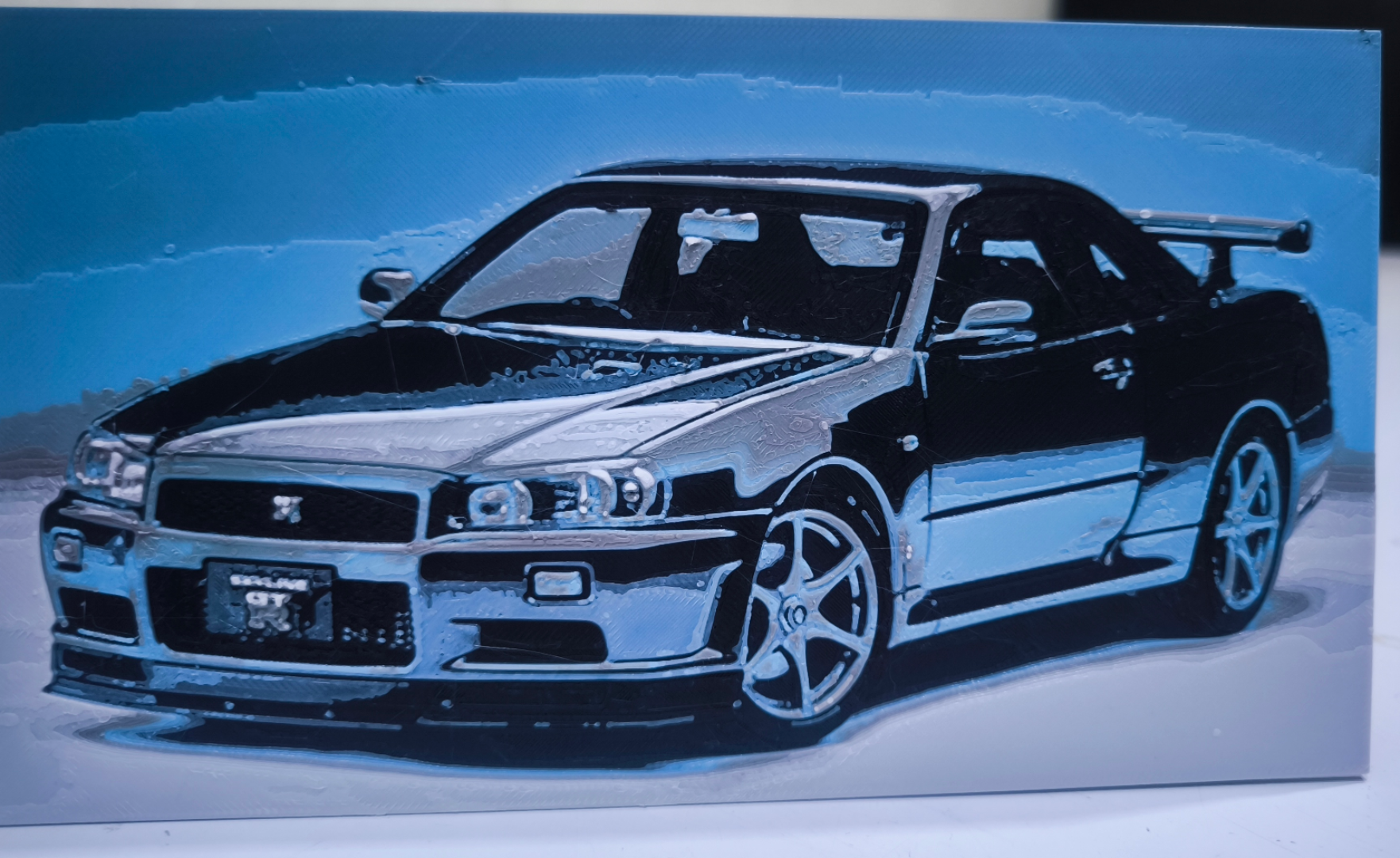 Nissan R34 NUR hueforge 200x112