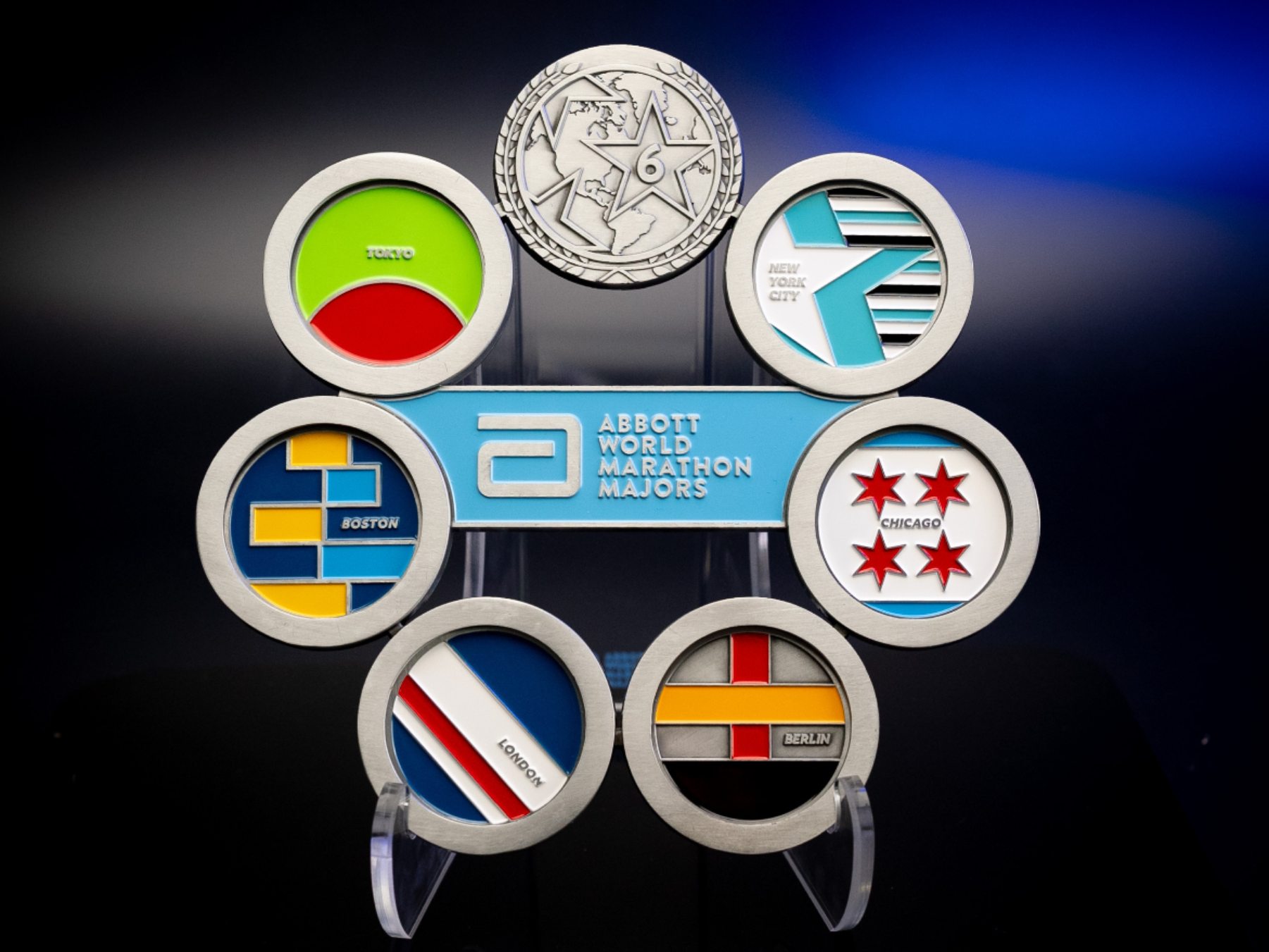 World Marathon Majors 6 Star Coin Display Bundle