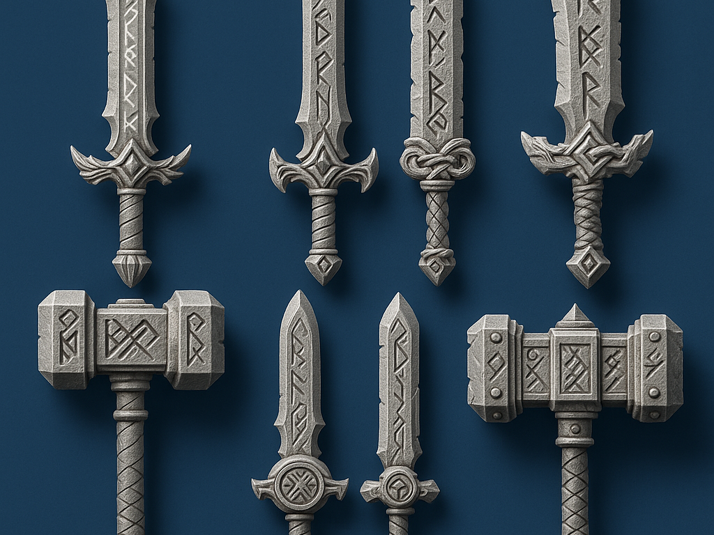 Dwarven Rune Weapons Set