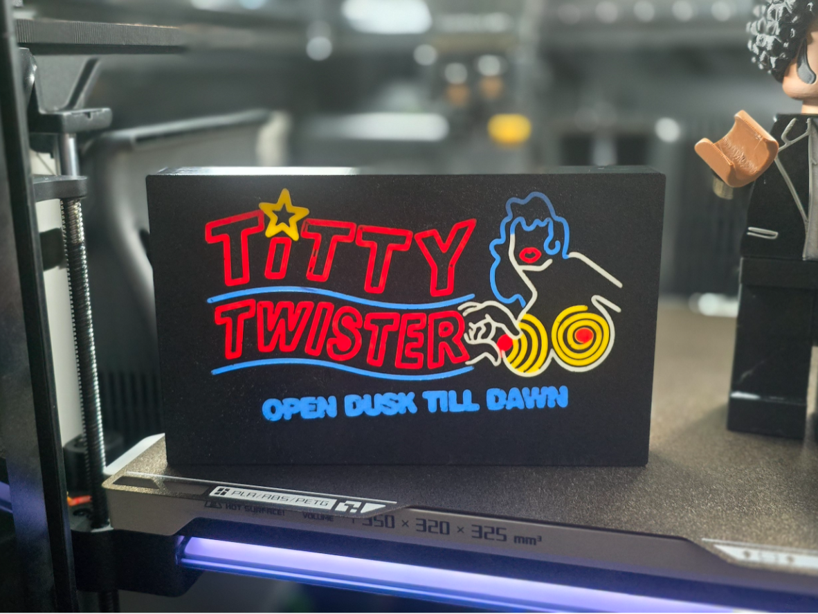 dust till dawn , titty lightbox