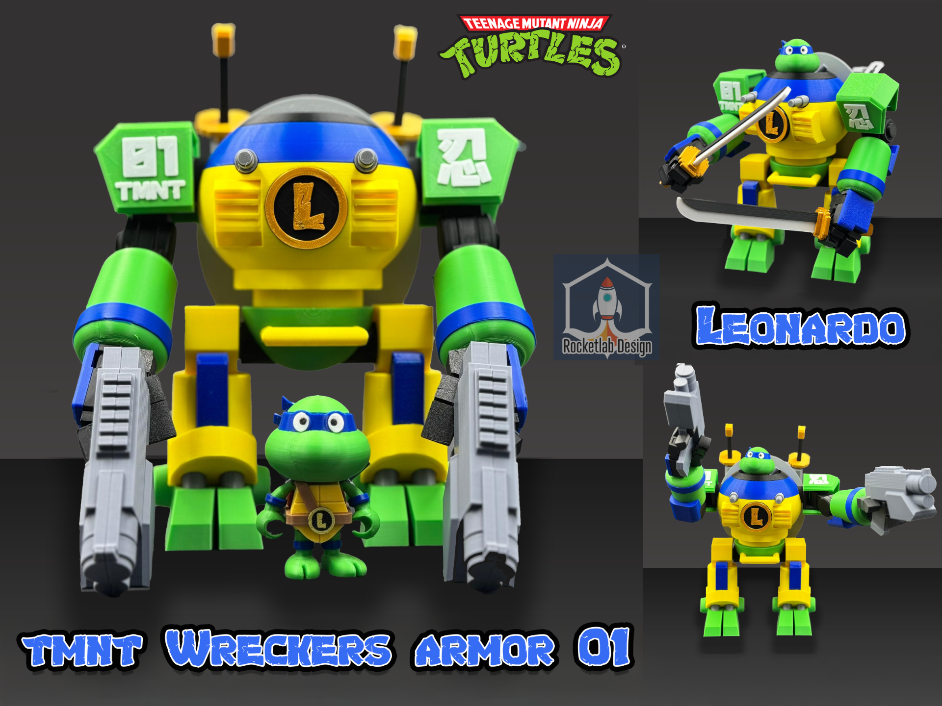 TMNT Wreckers Armor 01 - Leonardo