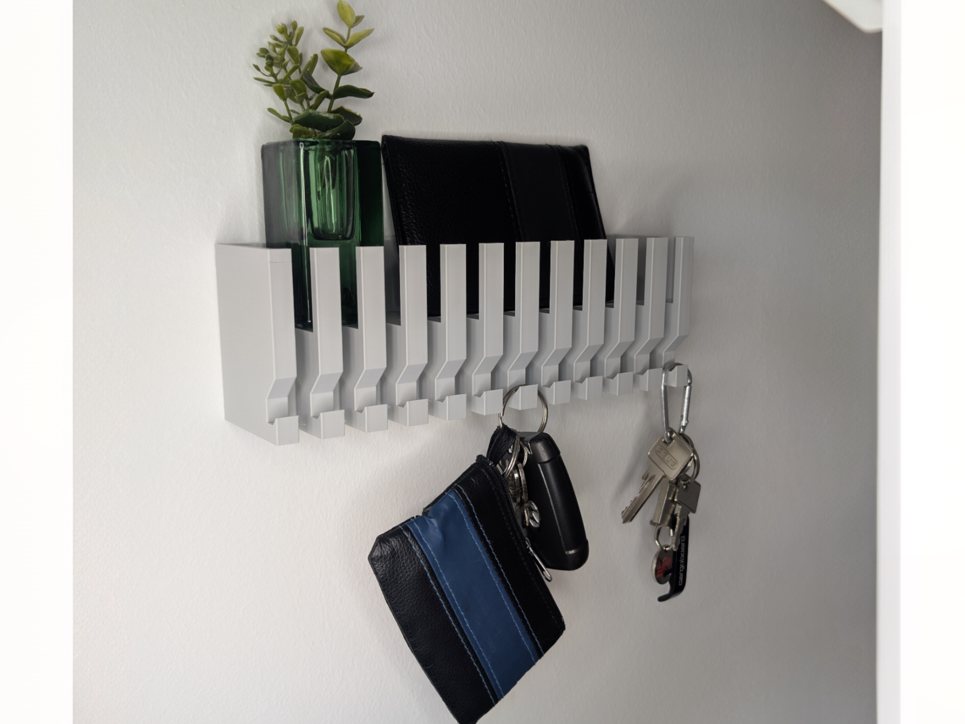 Modern Key Holder with Shelf