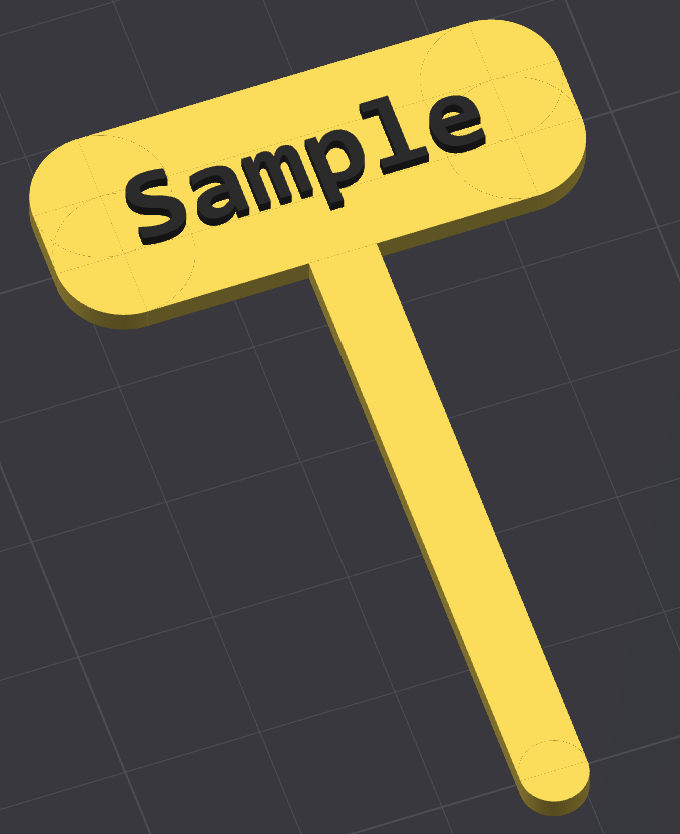 Rounded Simple Planter Label - Kid safe!