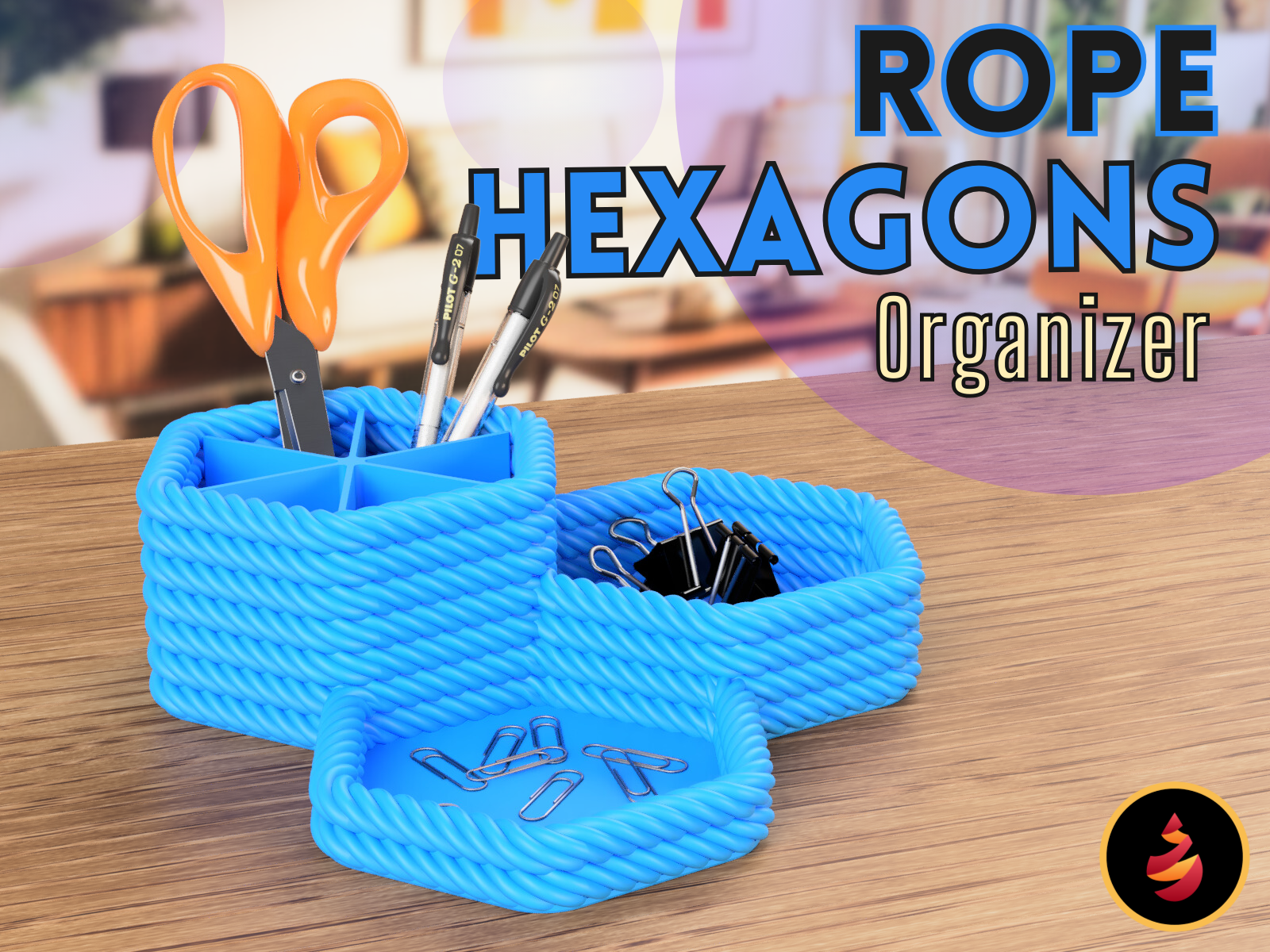 Rope Hexagons Organizer