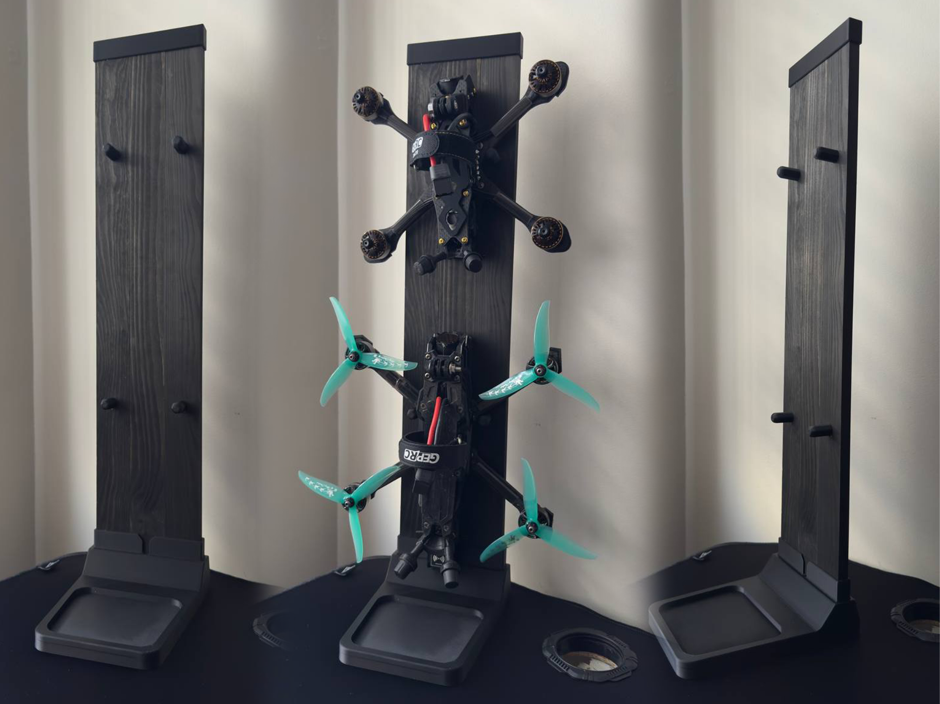FPV Drone Stand  Wood & 3D Printed
