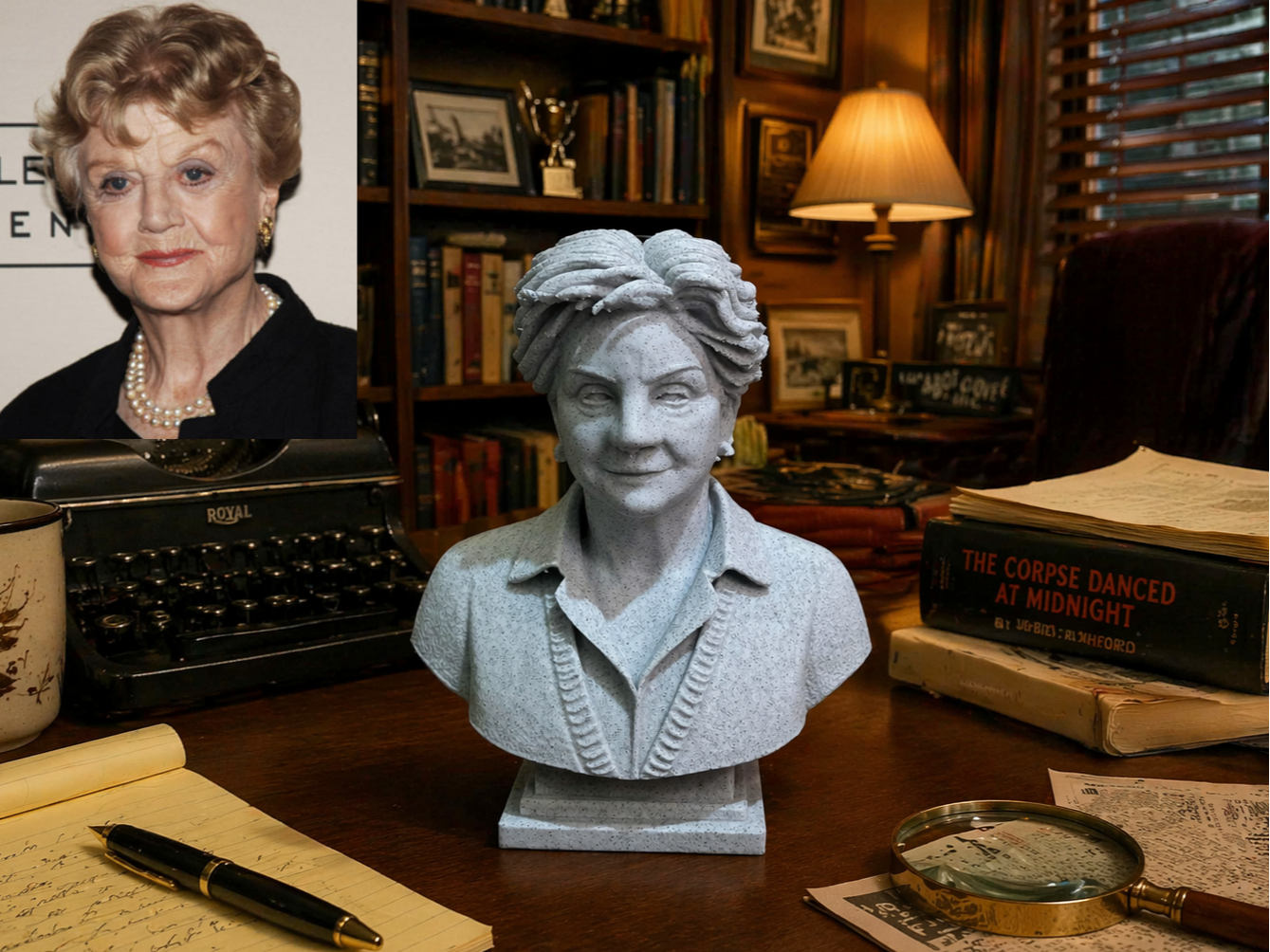 Angela Brigid Lansbury — Arabesque Version — Bust