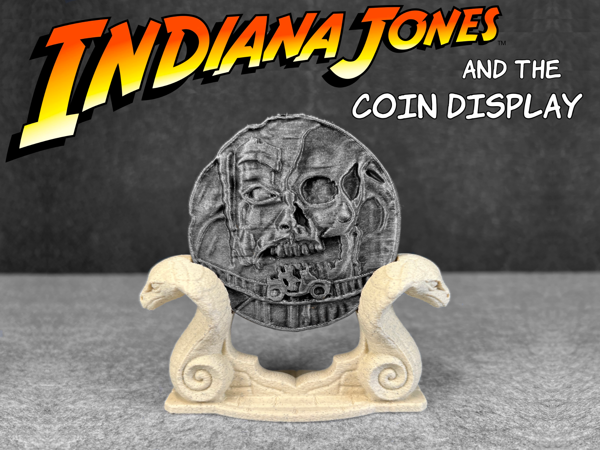 Indiana Jones Coin Display Stand