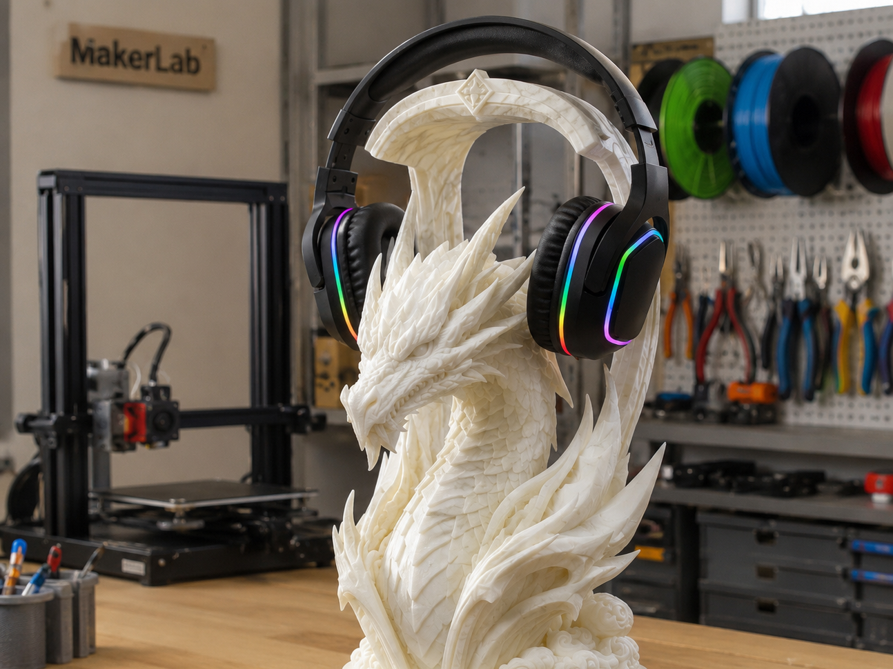 Ancient Dragon Headphone Stand