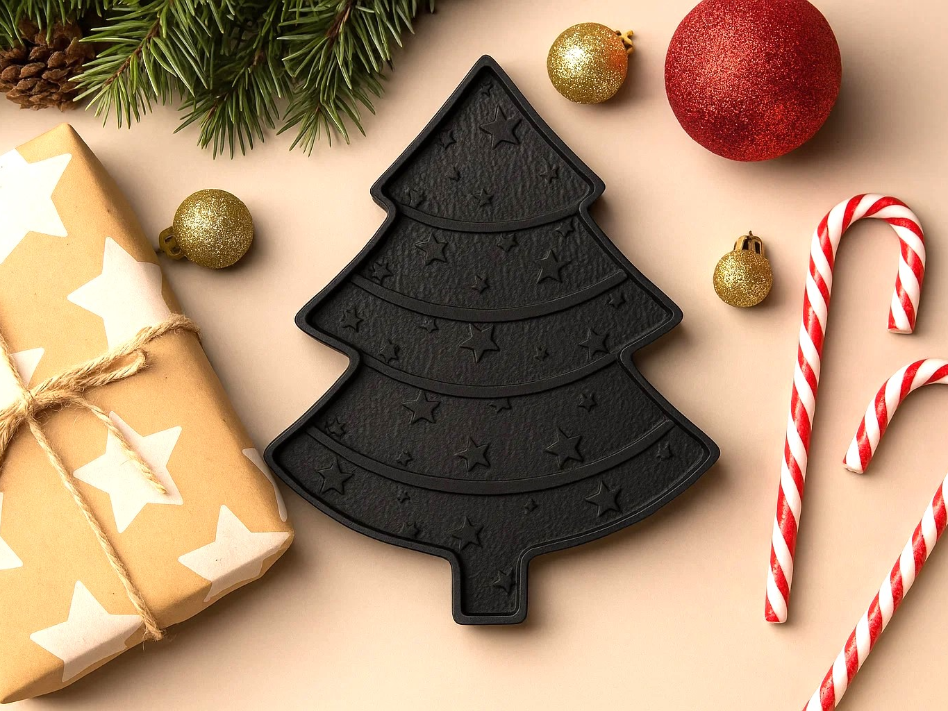 Christmas Tree Tray – Festive Holiday Decor