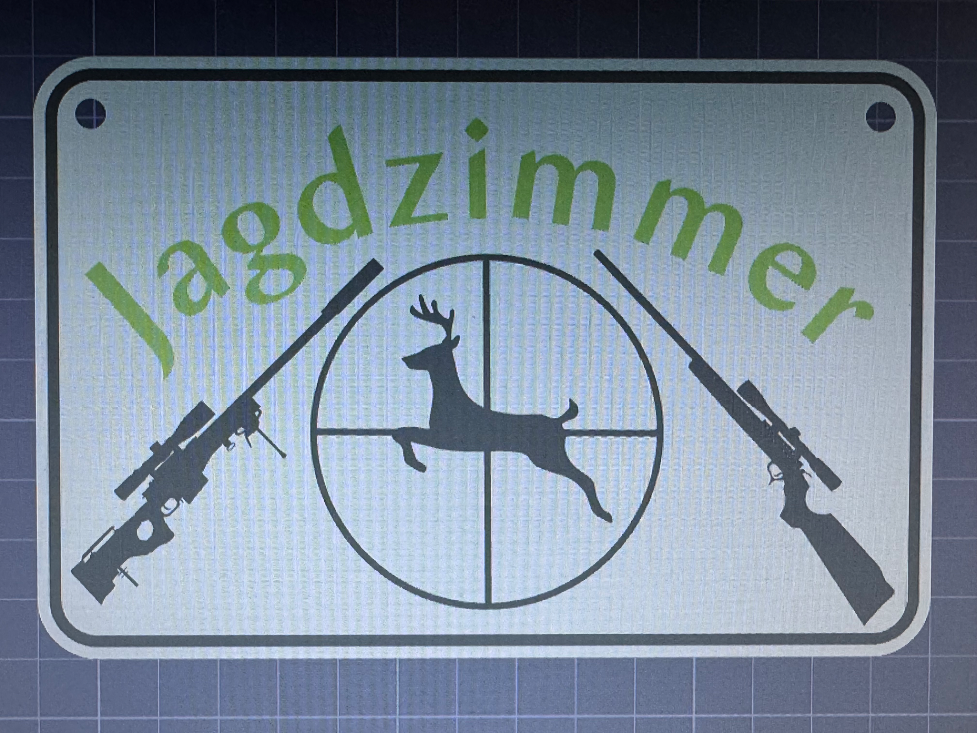 Schild Jagdzimmer