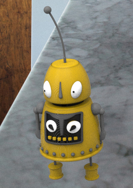 Whimsical Articulated Robot - Print in Place