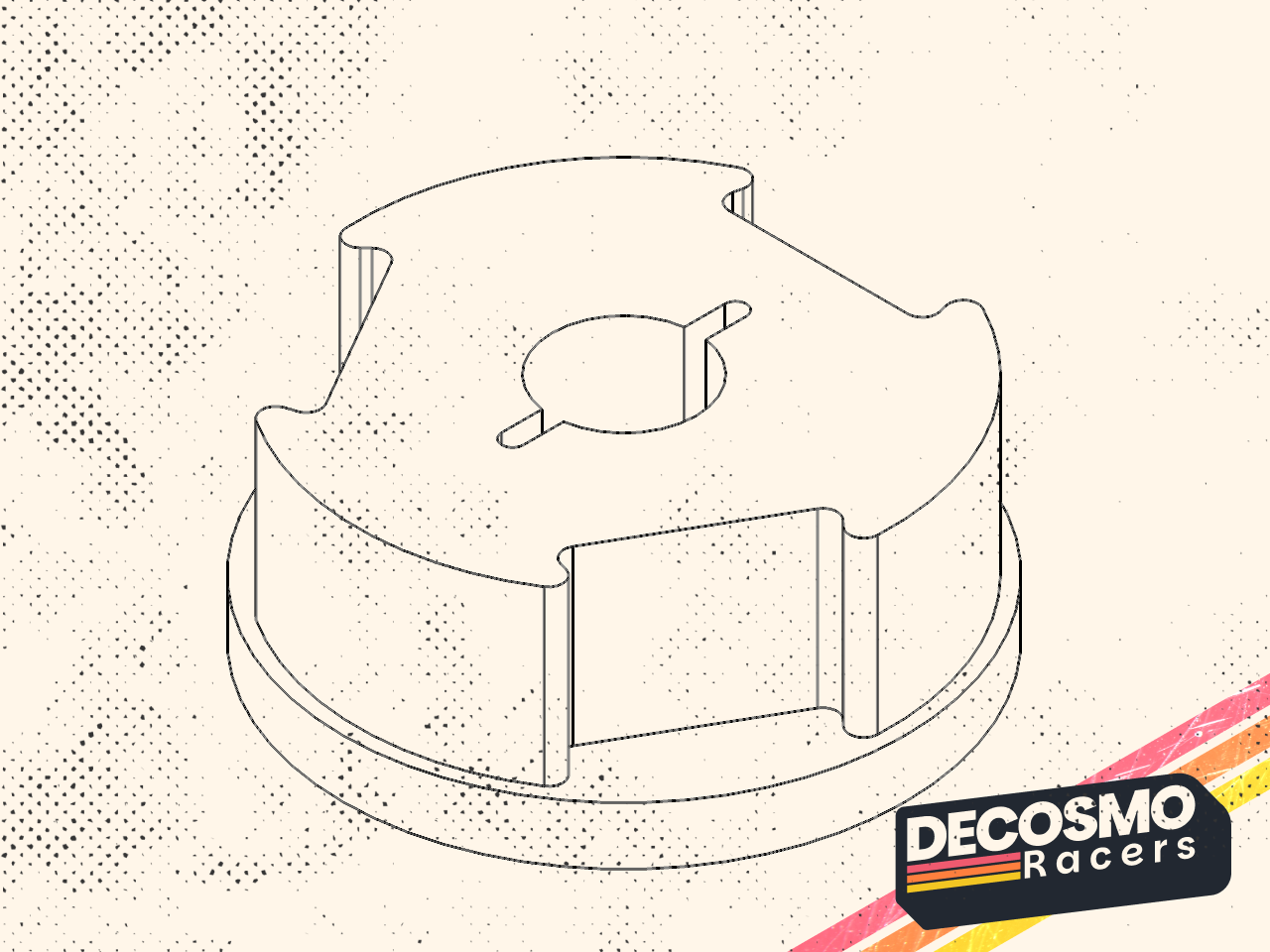 Spur gear adapter (MB-NB-SGA_D2-V1)