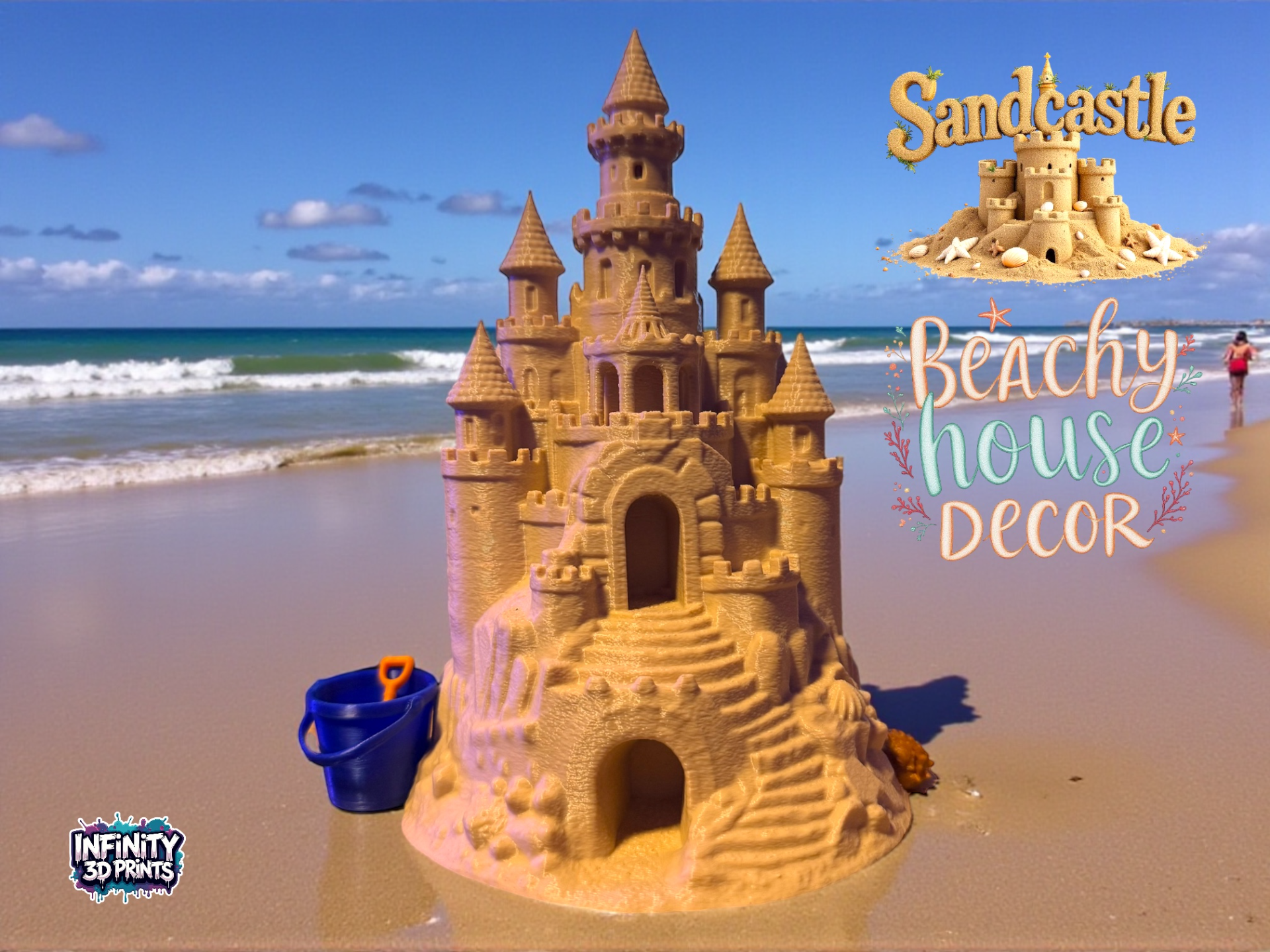 SANDCASTLE - BEACHY HOUSE DECOR