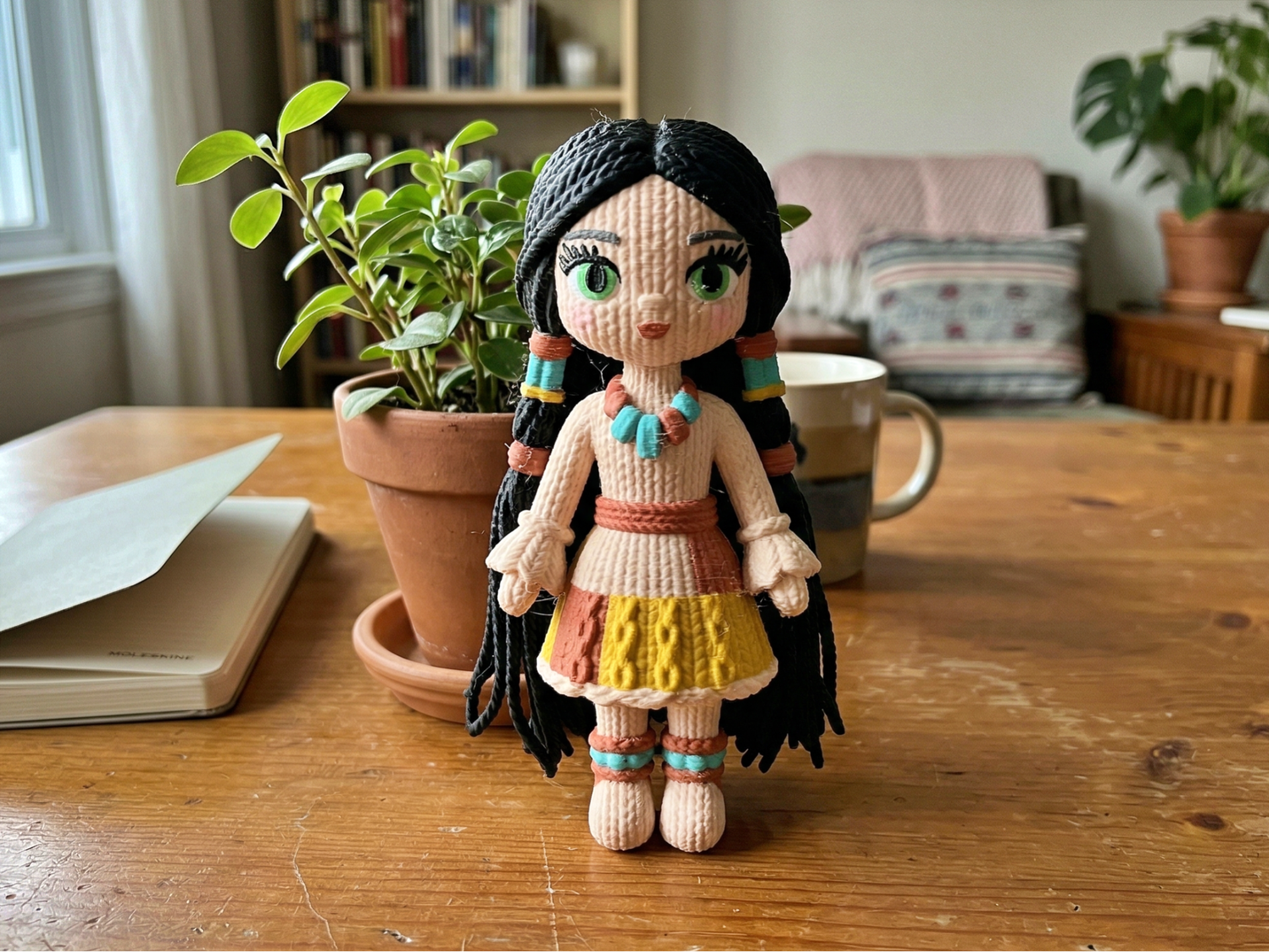 Cute Knitted Baby Doll STL | Tribal Style Toy