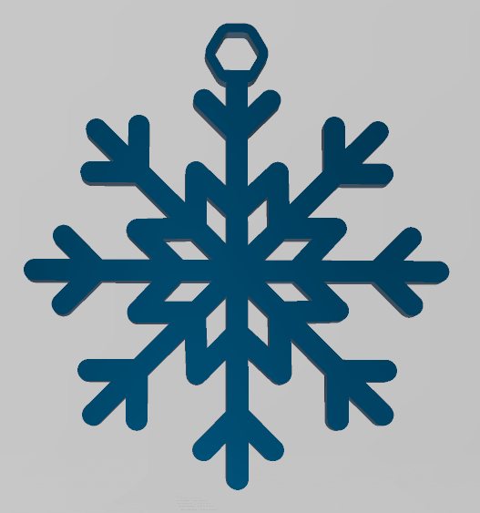 EASY TO PRINT, SNOWFLAKE, CHRISTMAS ORNAMENT 1, ORNAMENTS