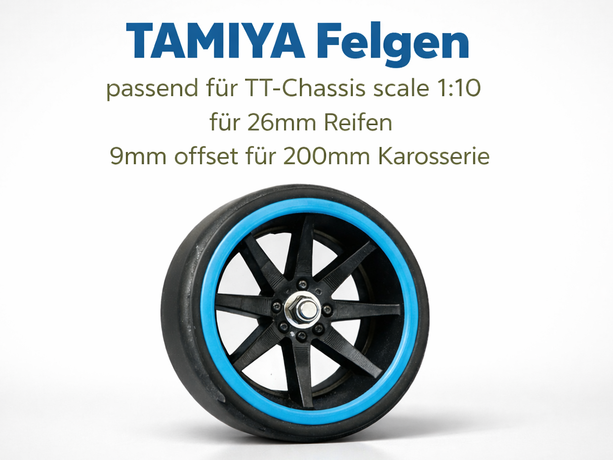 TAMIYA 1:10 Felge offset für 200mm Karosserie