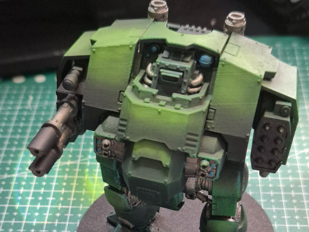 Heavy Battle Walker – Twin Cannon Mech