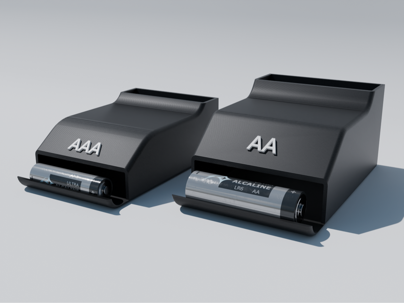 Slide Battery Container/Box | AA | AAA |Batteries