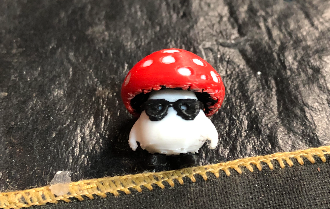 Mushroom Guy Keychain