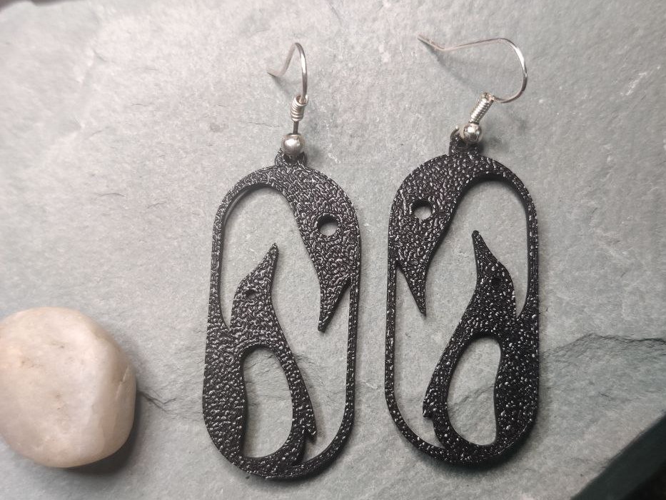 Penguin Embrace – Arctic Parent  Earring