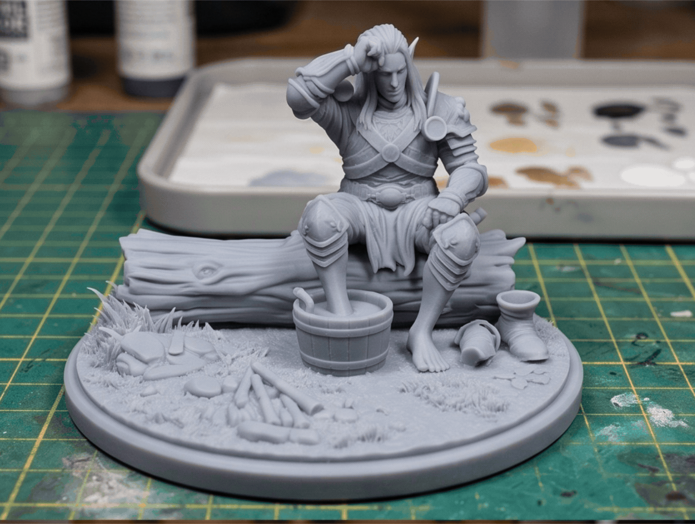 Nereid's Rest - Campfire Vignette | RPG Miniature