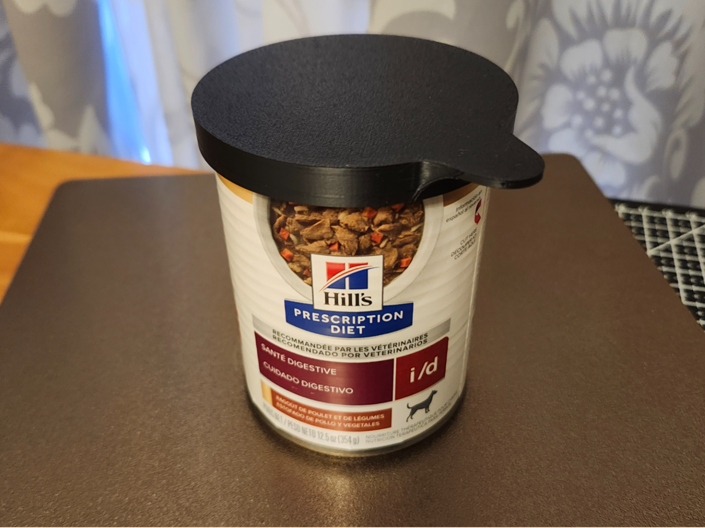 Lid in PLA for canned dog food 75mm