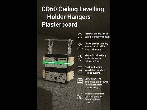 CD60 Ceiling Levelling Holder Hangers Plasterboard