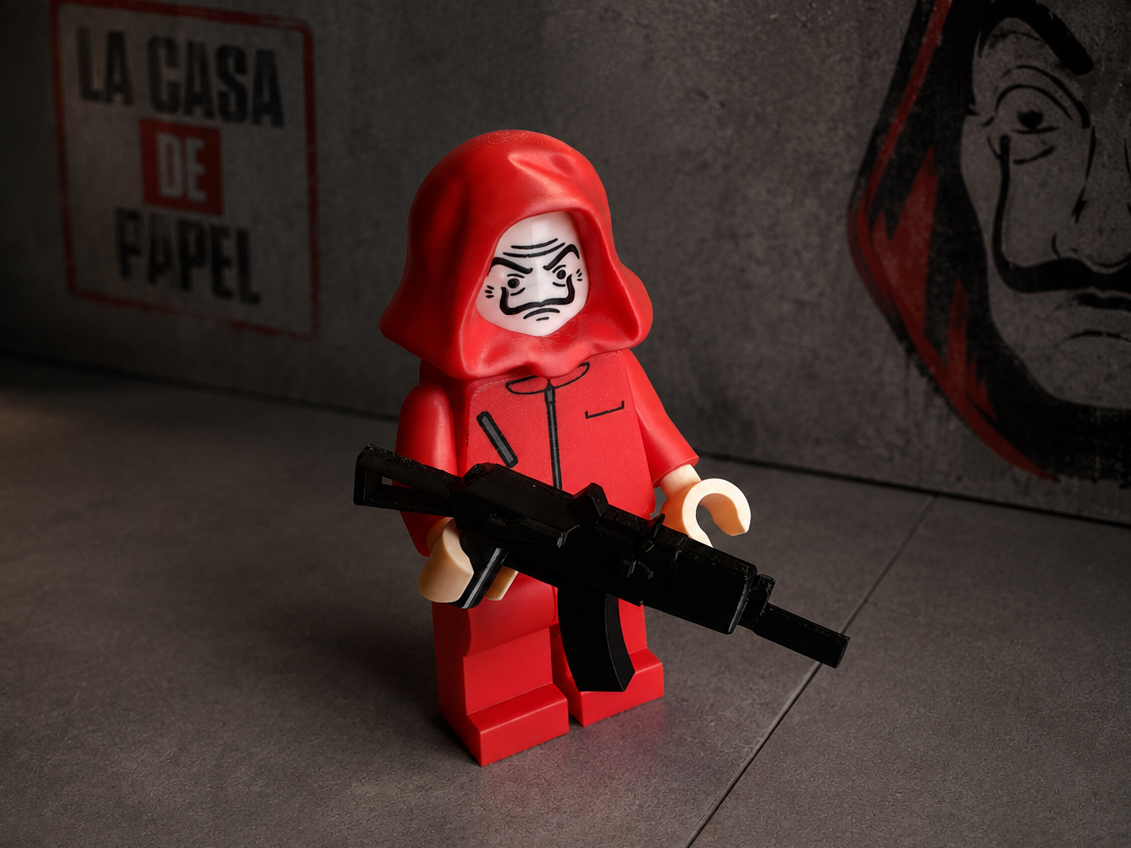 Brick man Money Heist 20cm