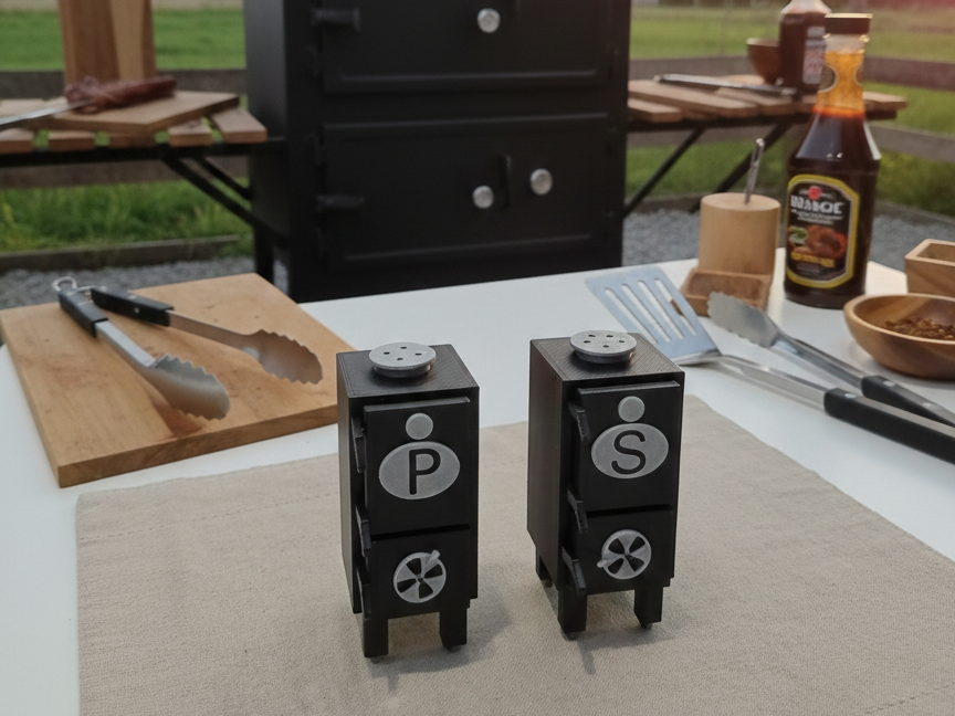 Cabinet Smoker Salt & Pepper Shaker