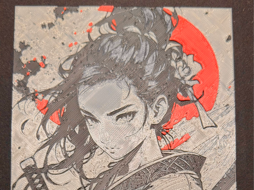 Japan Warrior Girl - Hueforge