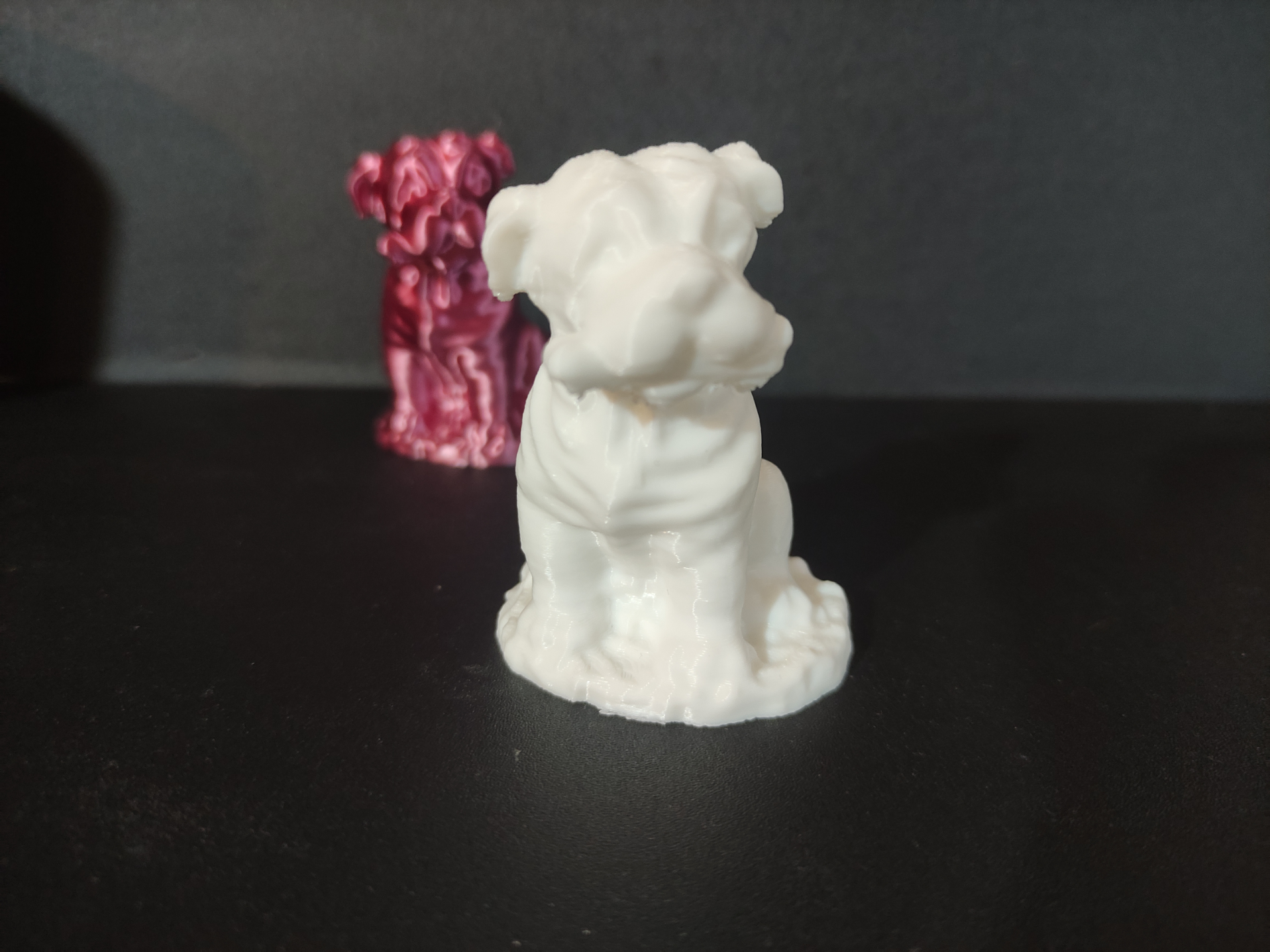 Small Dog with a Bone in his mouth