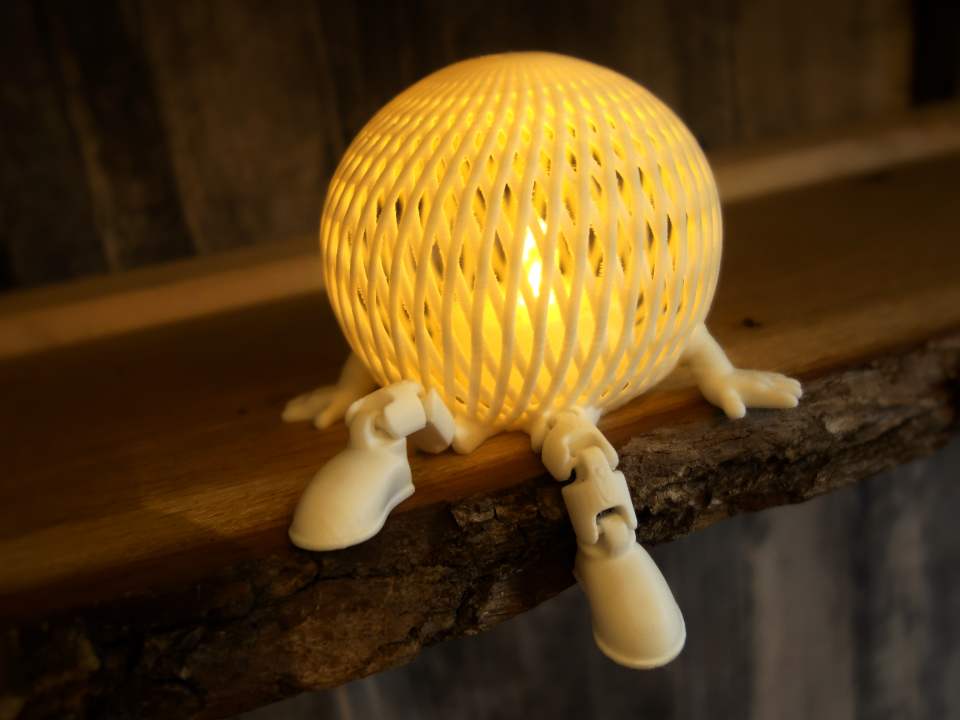 Articulated Meshed Christmas Ball Tealight