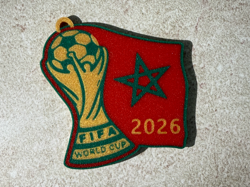 Maroc 2026 FIFA World Cup Keychain 4 Color