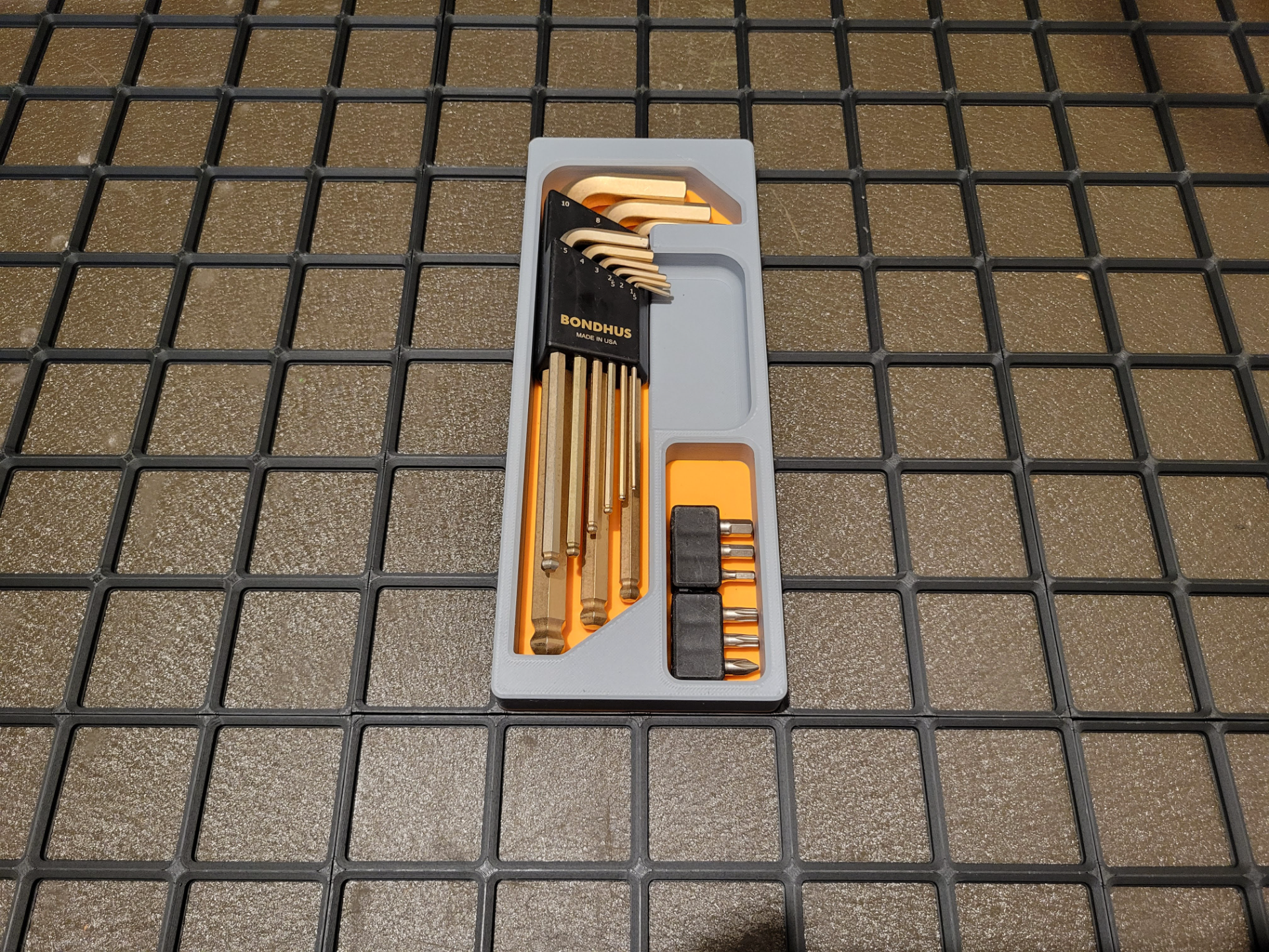 Bondhus Metric Allen Key Gridfinity Tray
