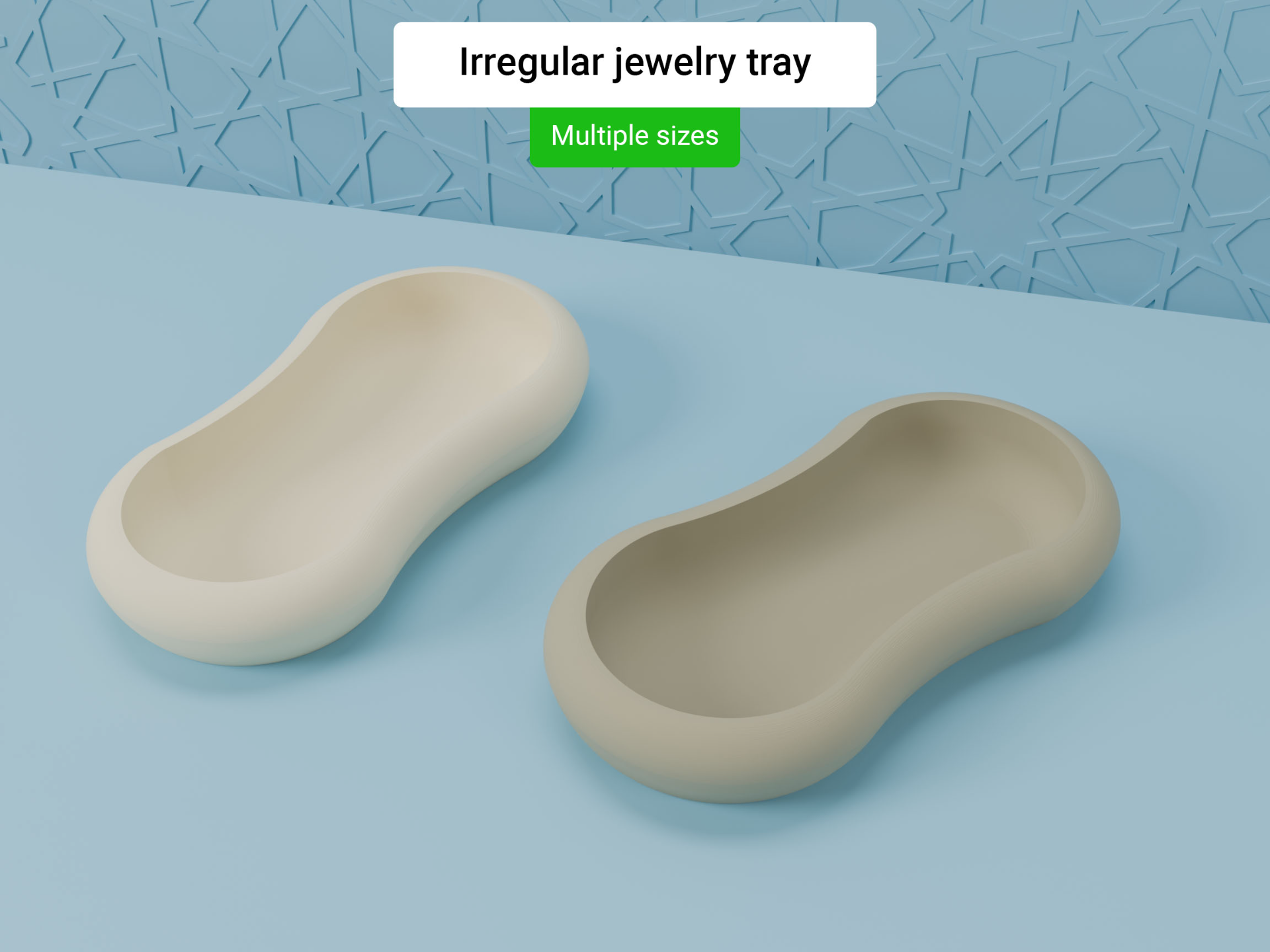 Minimal irregular serving tray