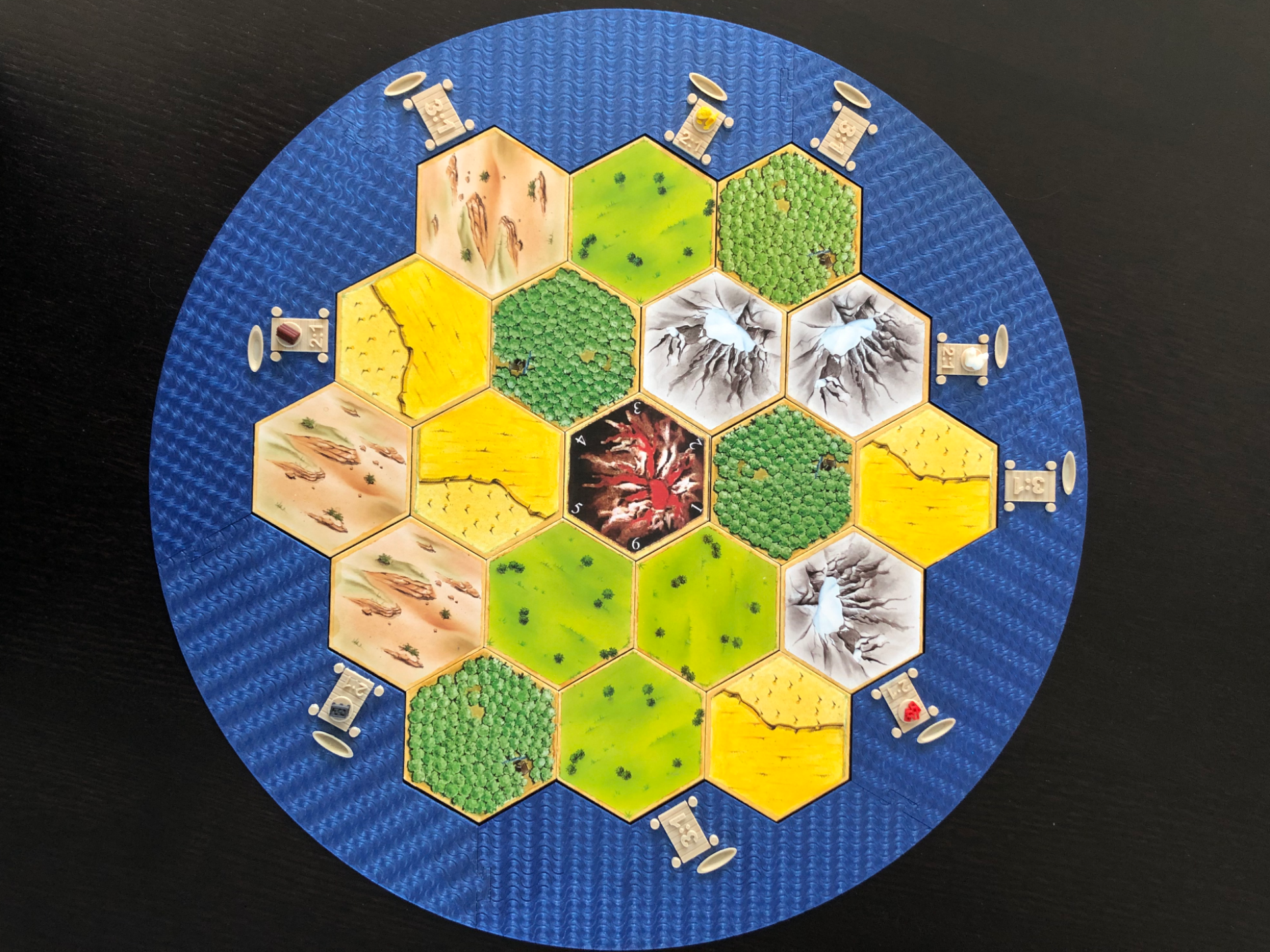 Contours jeu Catan : effet mer + ports