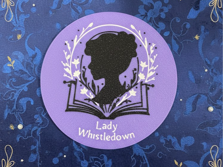 Bridgerton Lady Whistledown Coaster -Regency Style